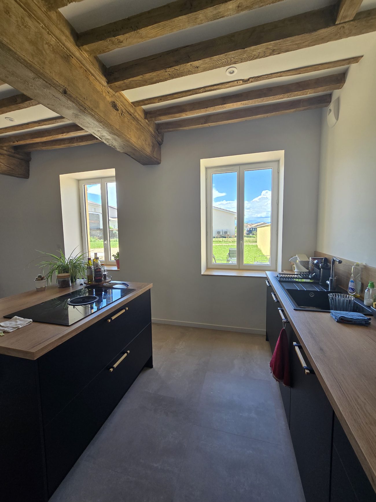 Dracé, cuisine après travaux